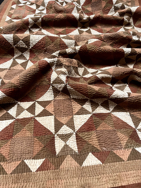 Antique Handmade Patchwork Ralli Quilt: C20th Sindh, Pakistan