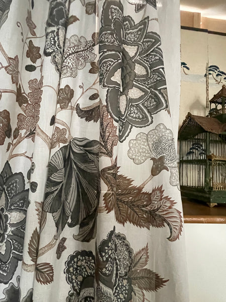 Adaptation of Antique Palampore Tree of Life Curtain or Wall Hanging: C21st India for export.