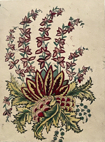 Collection Indian Textile 18th Century Design Documents: C1920s Paris, France