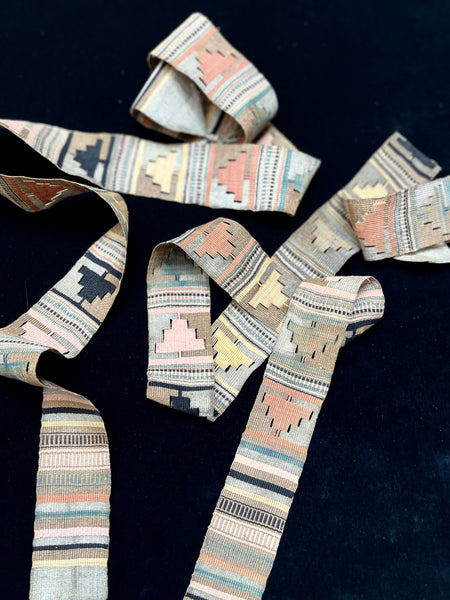 Antique Handwoven Andean Sash Ethnographic Traditional Costume: C19th Peru