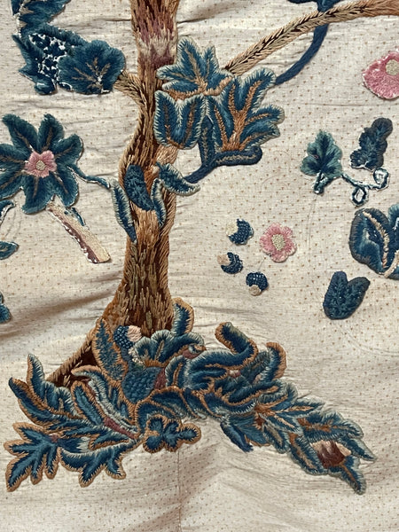 Antique Crewelwork Tree of life: C18th England