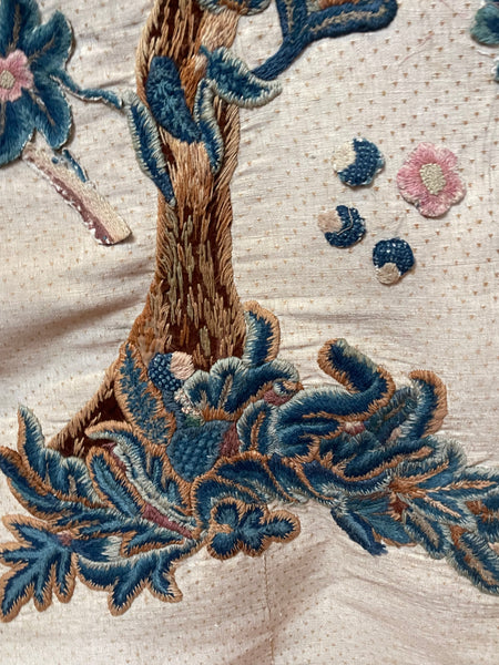 Antique Crewelwork Tree of life: C18th England