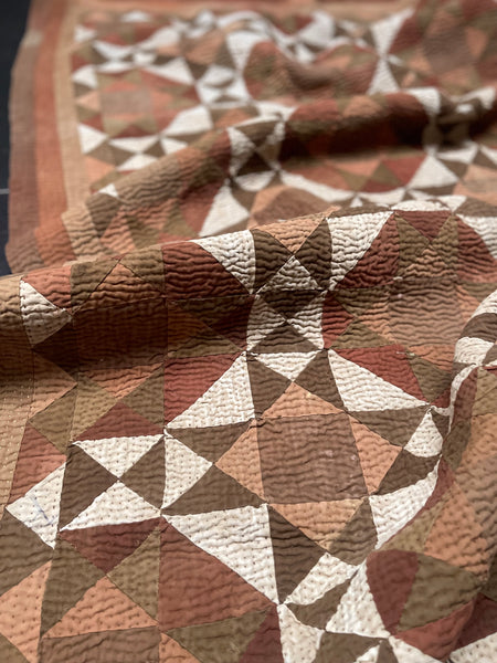 Antique Handmade Patchwork Ralli Quilt: C20th Sindh, Pakistan