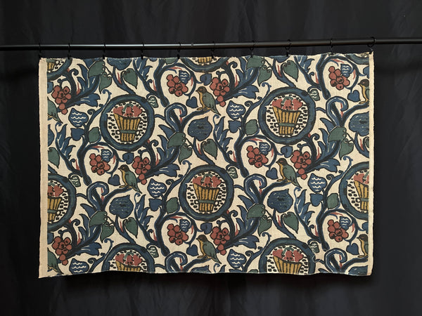 Art Deco Era Printed Linen Textile by Paul Dumas: C1920 France