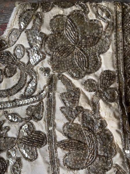Antique Traditional Beaded and Sequinned Womans Bodice: C19th Tunisia