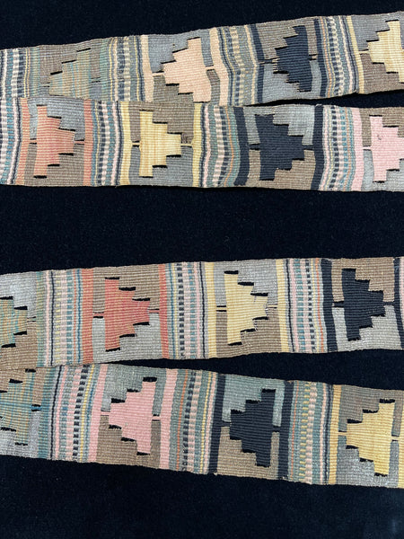 Antique Handwoven Andean Sash Ethnographic Traditional Costume: C19th Peru