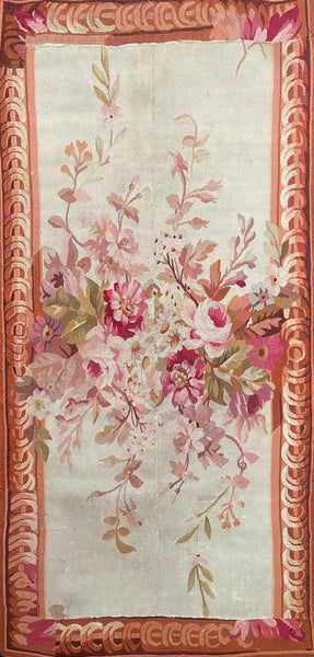 Antique Aubusson Tapestry Wallhanging or Rug: C18th France