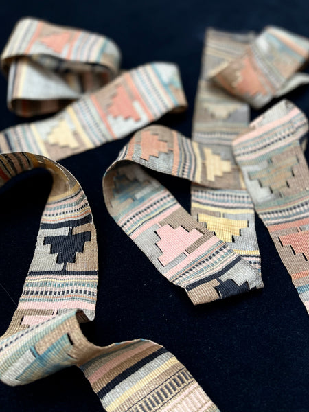 Antique Handwoven Andean Sash Ethnographic Traditional Costume: C19th Peru