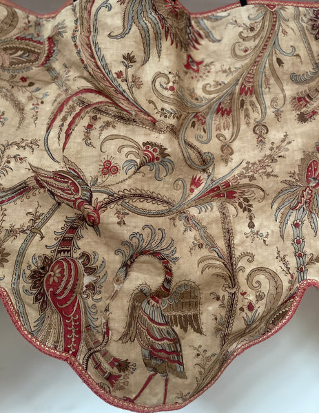 Antique Indienne Pelmet with Extraordinary Exotic Birds and Serpents : French C19th. 200 x 173cm