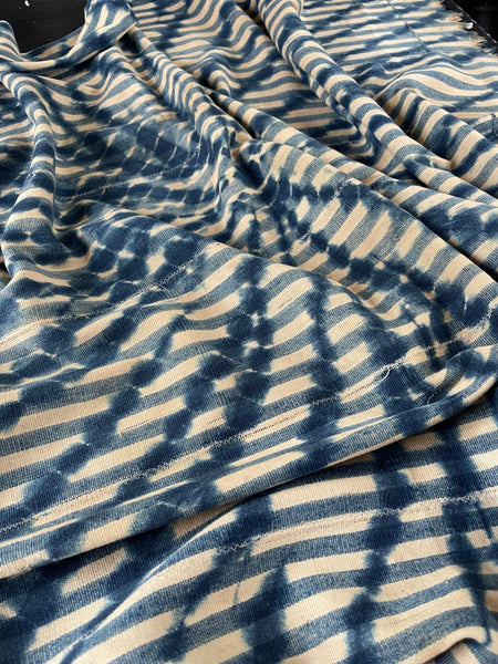 Antique Traditional Tie Dye Wallhanging Interior Decor: C1910 West Africa