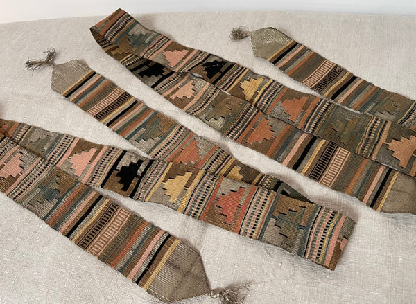 Antique Handwoven Andean Sash Ethnographic Traditional Costume: C19th Peru
