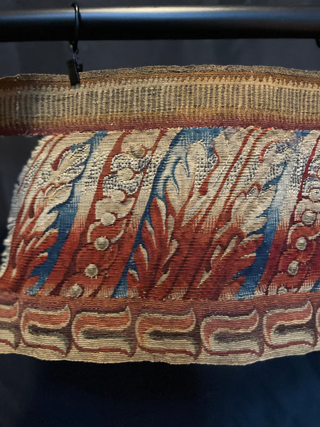 Rare Antique Aubusson Fine Tapestry Border: C18th France