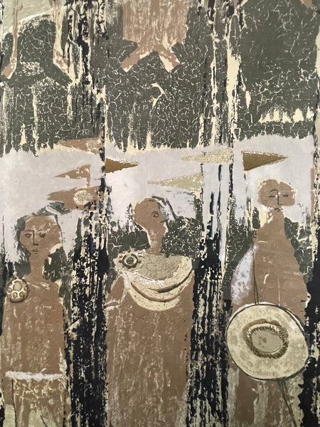 Designer Mid Century Art Textile Tibor Reich Collectable: C1964 Stratford-Upon-Avon, England