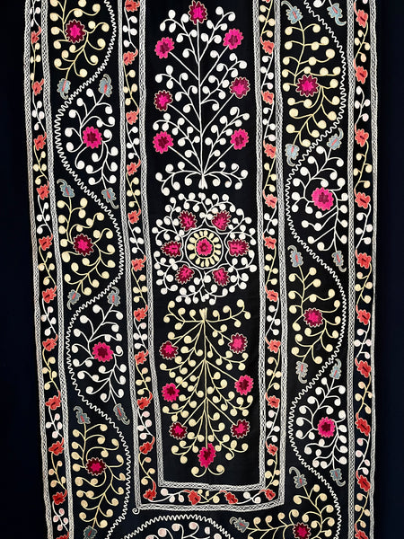 Traditional Hand Embroidered Wall or Door Hanging: First quarter 20th Century, Uzbekistan