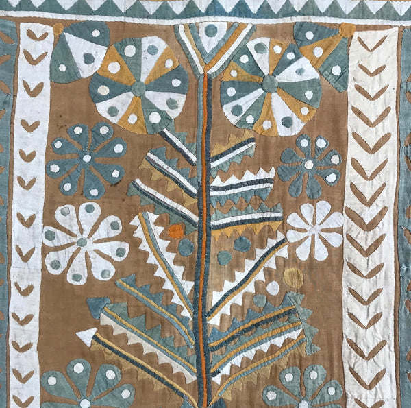 Antique Appliqué Tree of Life Wallhanging: C20th India