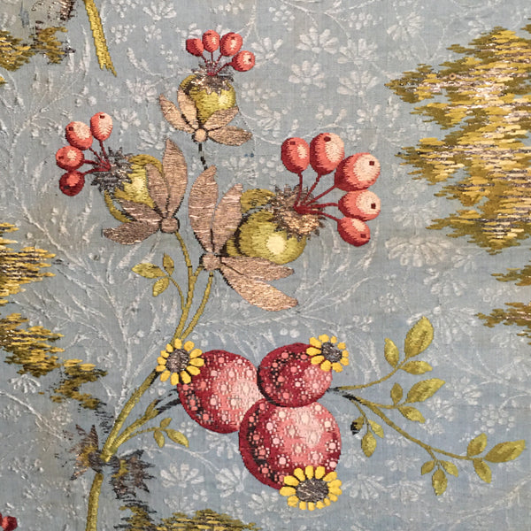Silk Brocade Panel With Crest, France C18th