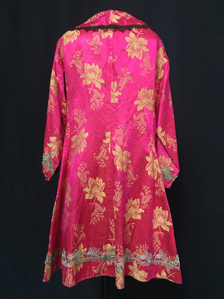 Pink and Yellow Silk Brocade Frock Coat: C1920 Central Asia – Hannah Whyman