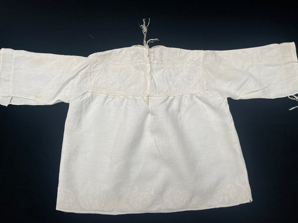 Child’s Antique Whitework Dress: C18th India for European Family