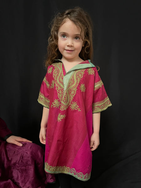 Child’s Traditional Silk Embroidered Tunic: Sind, Pakistan C19th