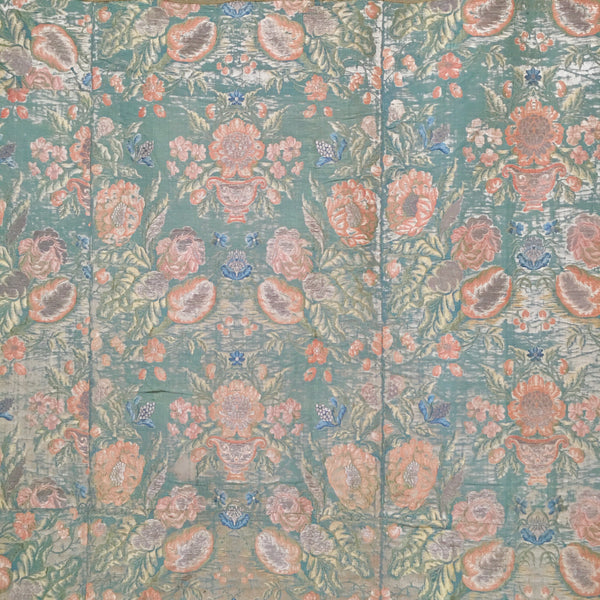Large 18th Century Silk Brocade Panel, European