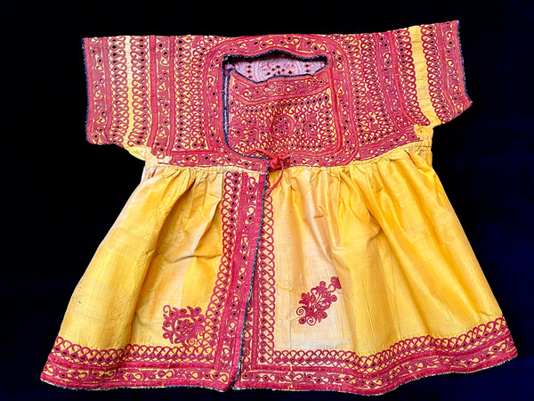 Childs Embroidered Silk Tunic: C19th Sind, Pakistan
