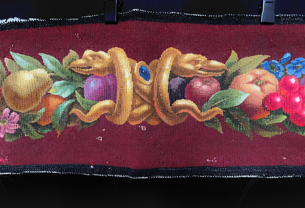 Fine Silk and Wool Tapestry Panel with Serpents Museum Quality : C18th France