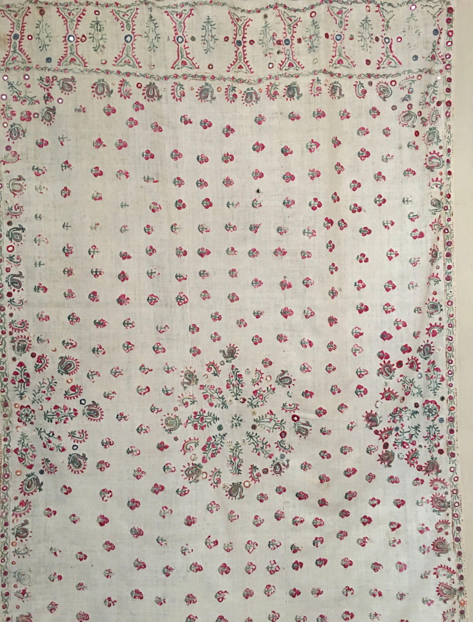 Antique Sindh Abochani wedding shawl/bedcover
