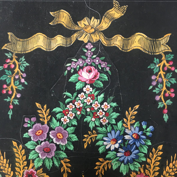 Hand Painted Design for Textile Development: C19th France
