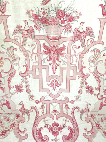 Reserved Do not Buy: Large Chintz Wall or Bed Hanging: mid C20th French
