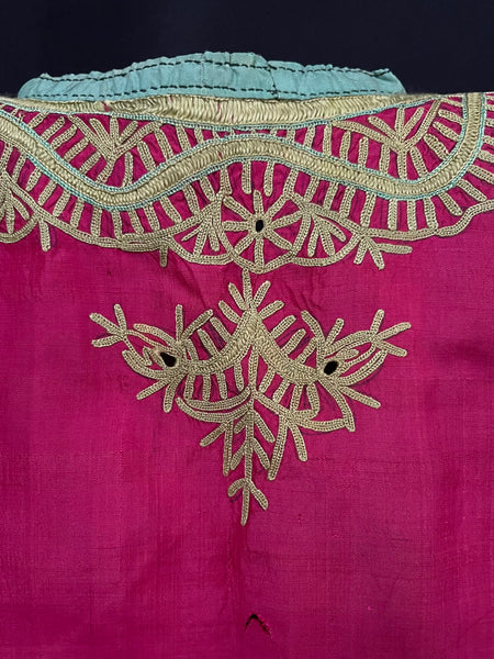 Child’s Traditional Silk Embroidered Tunic: Sind, Pakistan C19th